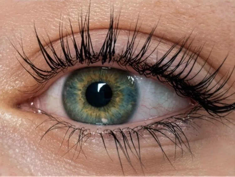 Panellist 07, lash photo at week 12 after nightly QUALASH use